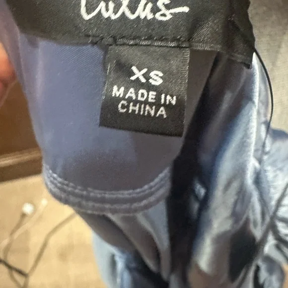 NWT SIZE XS Lulu's Elegant Blue Maxi Dress - Picture 10 of 12